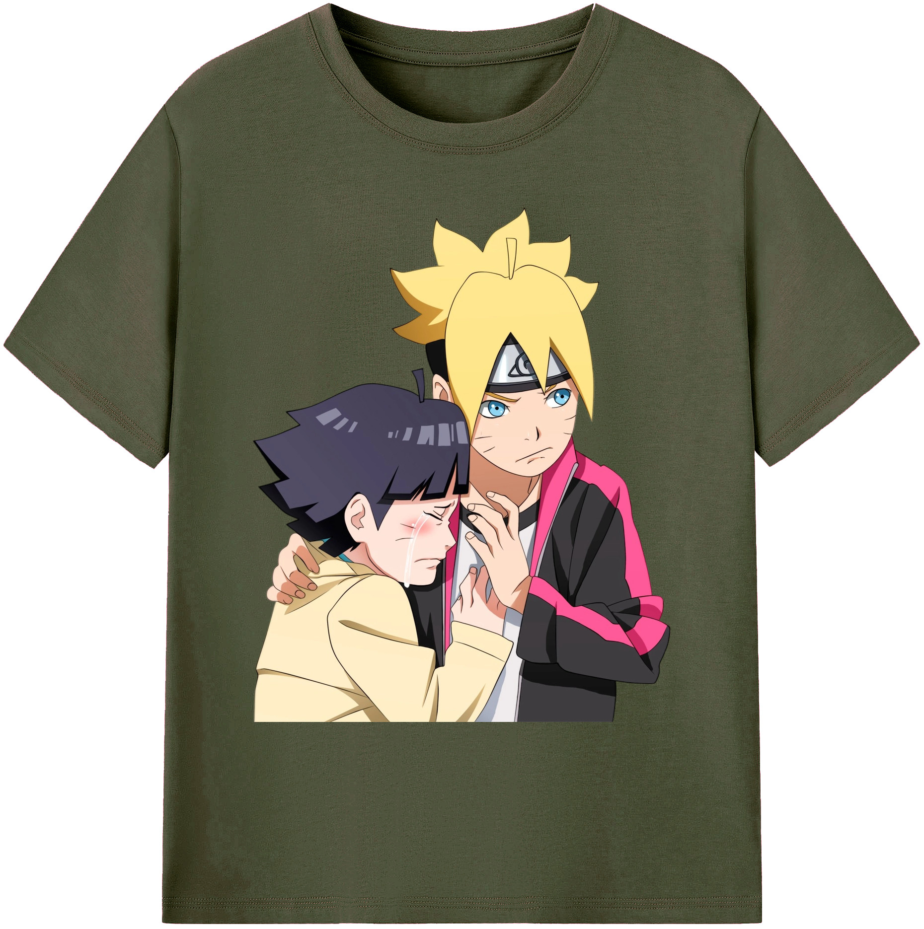 （画像用） NARUTO -ナルト- うずまき ボルト Uzumaki Boruto 綿100％ メンズ半袖Tシャツ｜肌触りやわらか＆通気性